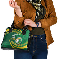 Personalised Tonga Liahona-Saineha High School Shoulder Handbag Happy 76 Years Anniversary LT14 - Polynesian Pride