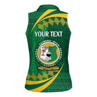 Personalised Tonga Liahona-Saineha High School Women Sleeveless Polo Shirt Happy 76 Years Anniversary LT14 - Polynesian Pride