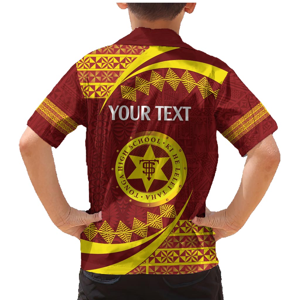 Personalised Tonga High School Family Matching Mermaid Dress and Hawaiian Shirt Happy 77 Years Anniversary LT14 - Polynesian Pride