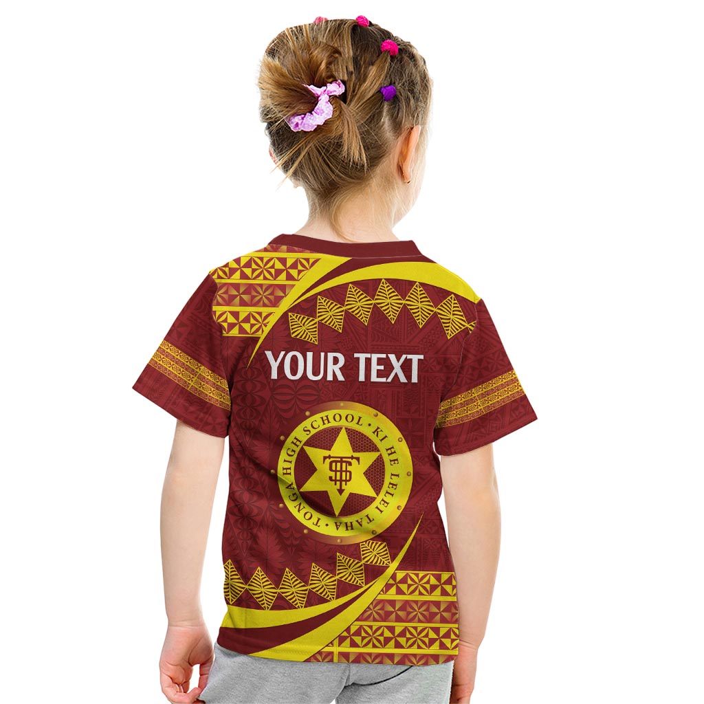 Personalised Tonga High School Kid T Shirt Happy 77 Years Anniversary LT14 - Polynesian Pride