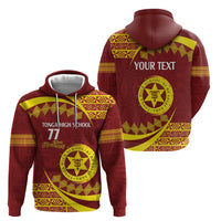 Personalised Tonga High School Zip Hoodie Happy 77 Years Anniversary LT14 - Polynesian Pride
