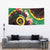 Long God Yumi Stanap Vanuatu Tapestry Tropical Flowers Aboriginal Pattern
