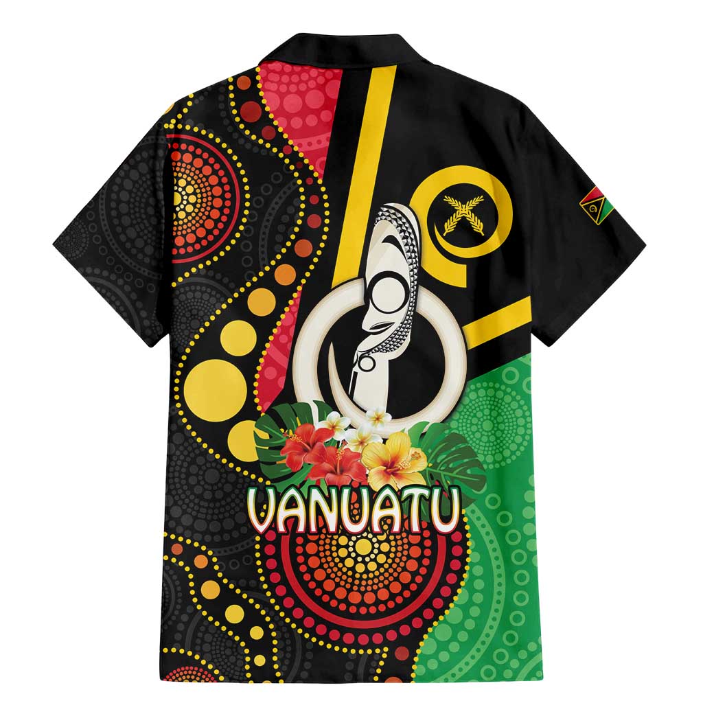 Tamtam Drum Vanuatu Family Matching Mermaid Dress and Hawaiian Shirt Boar Tusk Aboriginal Flag Style LT14 - Polynesian Pride