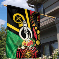 Tamtam Drum Vanuatu Garden Flag Boar Tusk Aboriginal Flag Style LT14 - Polynesian Pride