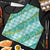Hawaii Jade Vine Lei Apron Aloha Palaka Motif - Turquoise - Polynesian Pride