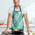 Hawaii Jade Vine Lei Apron Aloha Palaka Motif - Turquoise - Polynesian Pride