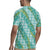 Hawaii Jade Vine Lei Rugby Jersey Aloha Palaka Motif - Turquoise - Polynesian Pride