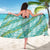 Hawaii Jade Vine Lei Sarong Aloha Palaka Motif - Turquoise - Polynesian Pride