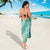 Hawaii Jade Vine Lei Sarong Aloha Palaka Motif - Turquoise - Polynesian Pride