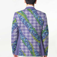 Hawaii Jade Vine Lei Blazer Aloha Palaka Motif - Purple LT14 - Polynesian Pride