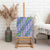 Hawaii Jade Vine Lei Canvas Wall Art Aloha Palaka Motif - Purple - Polynesian Pride