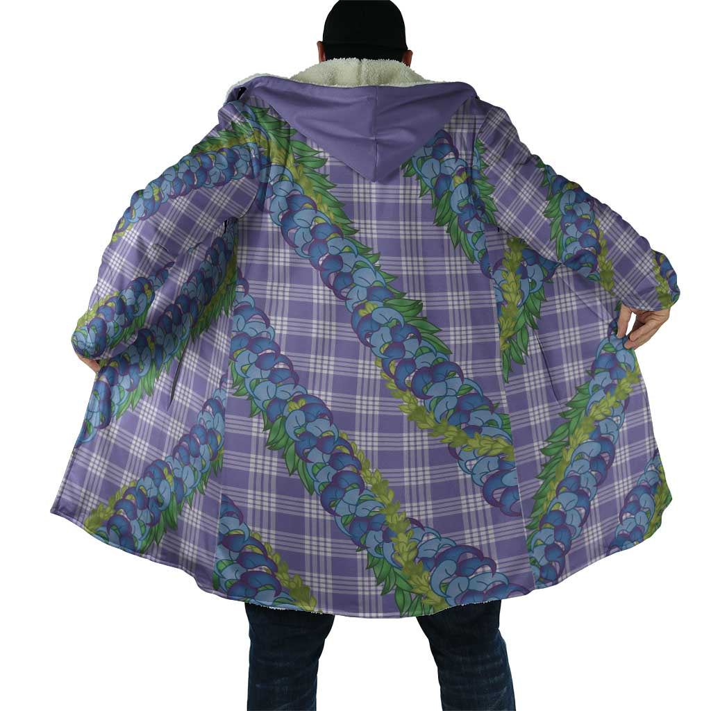 Hawaii Jade Vine Lei Cloak Aloha Palaka Motif - Purple - Polynesian Pride
