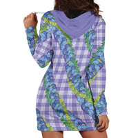 Hawaii Jade Vine Lei Hoodie Dress Aloha Palaka Motif - Purple LT14 - Polynesian Pride