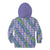 Hawaii Jade Vine Lei Kid Hoodie Aloha Palaka Motif - Purple - Polynesian Pride