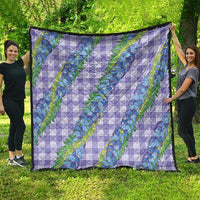 Hawaii Jade Vine Lei Quilt Aloha Palaka Motif - Purple LT14 - Polynesian Pride