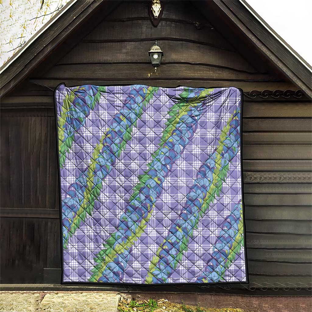 Hawaii Jade Vine Lei Quilt Aloha Palaka Motif - Purple LT14 - Polynesian Pride