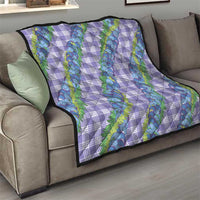 Hawaii Jade Vine Lei Quilt Aloha Palaka Motif - Purple LT14 - Polynesian Pride
