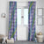 Hawaii Jade Vine Lei Window Curtain Aloha Palaka Motif - Purple - Polynesian Pride