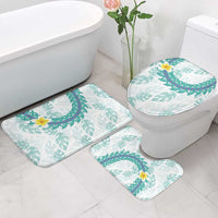 Jade Vine Lei Hawaii Bathroom Set Aloha Seamless Tropical Leaves LT14 - Polynesian Pride
