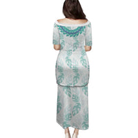 Jade Vine Lei Hawaii Family Matching Puletasi and Hawaiian Shirt Aloha Seamless Tropical Leaves LT14 - Polynesian Pride