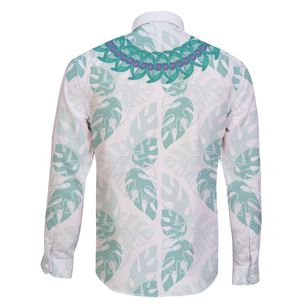 Jade Vine Lei Hawaii Family Matching Short Sleeve Bodycon Dress and Hawaiian Shirt Aloha Seamless Tropical Leaves LT14 - Polynesian Pride