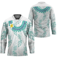 Jade Vine Lei Hawaii Hockey Jersey Aloha Seamless Tropical Leaves - Polynesian Pride