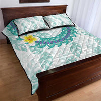 Jade Vine Lei Hawaii Quilt Bed Set Aloha Seamless Tropical Leaves LT14 - Polynesian Pride