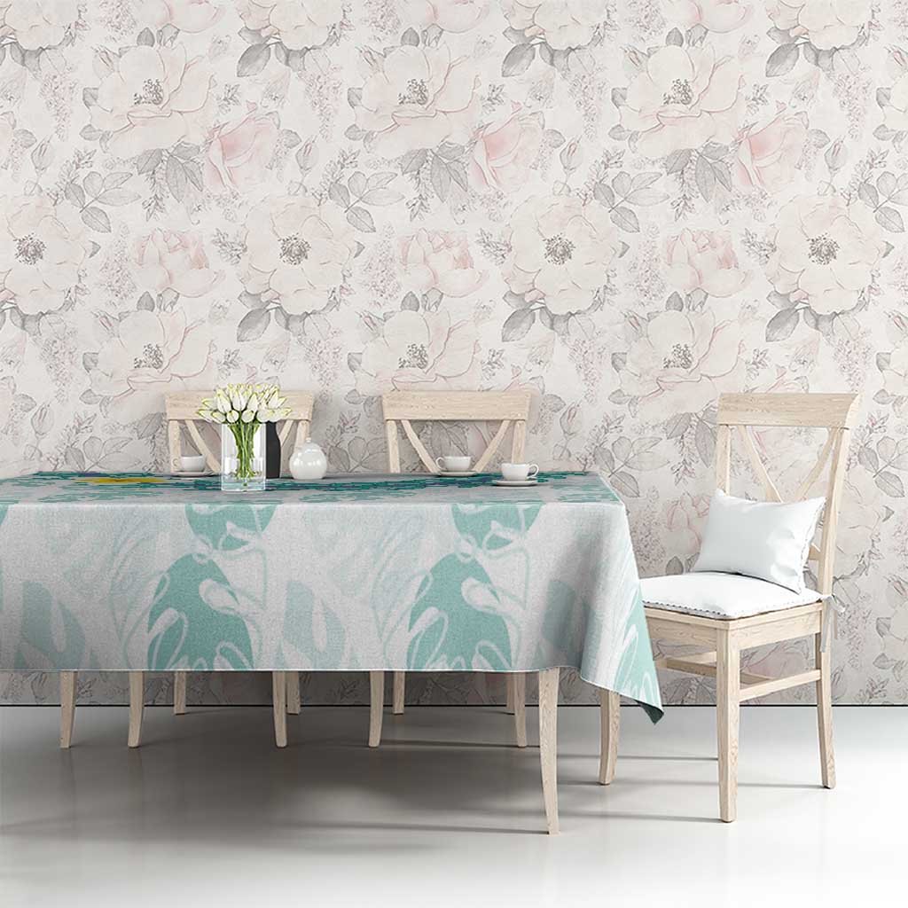 Jade Vine Lei Hawaii Tablecloth Aloha Seamless Tropical Leaves - Polynesian Pride