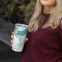 Jade Vine Lei Hawaii Tumbler Cup Aloha Seamless Tropical Leaves - Polynesian Pride