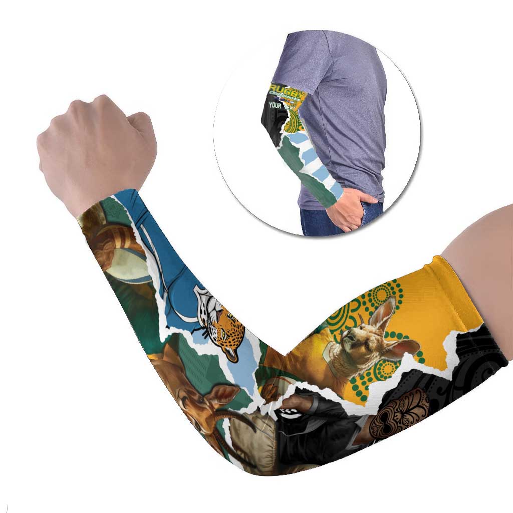 Rugby 2025 Championship Arm Sleeves Southern Hemisphere Countries Mascots - Polynesian Pride