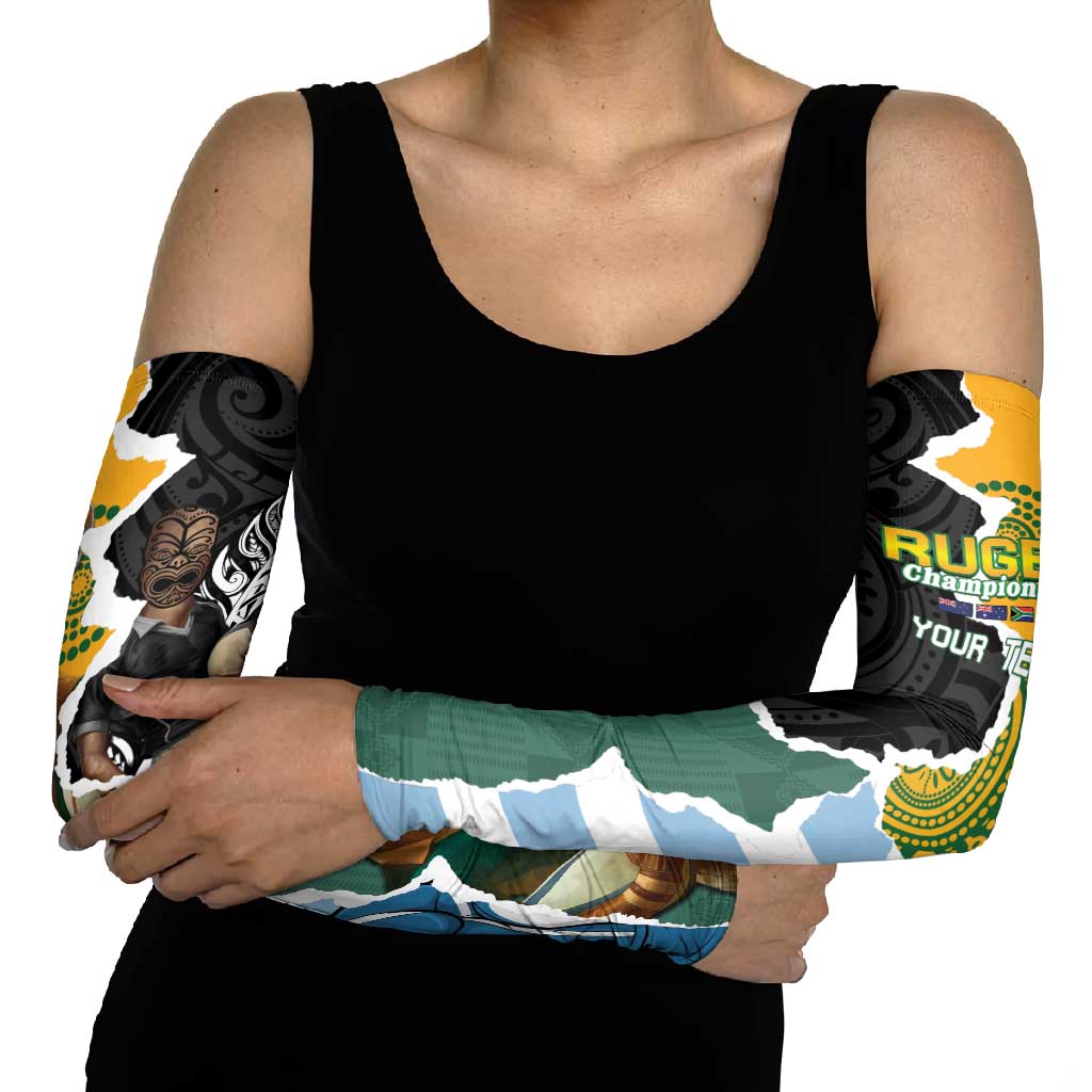 Rugby 2025 Championship Arm Sleeves Southern Hemisphere Countries Mascots - Polynesian Pride