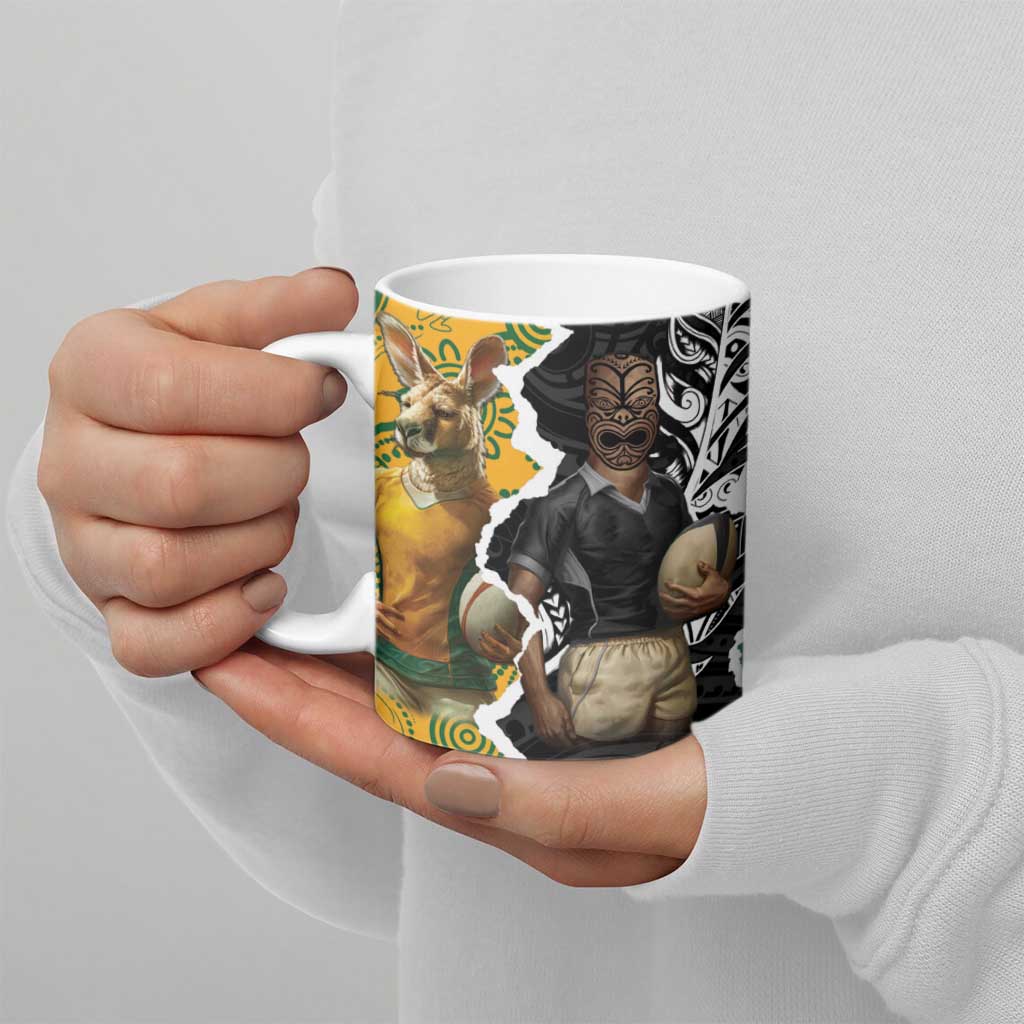 Rugby 2025 Championship Ceramic Mug Southern Hemisphere Countries Mascots - Polynesian Pride