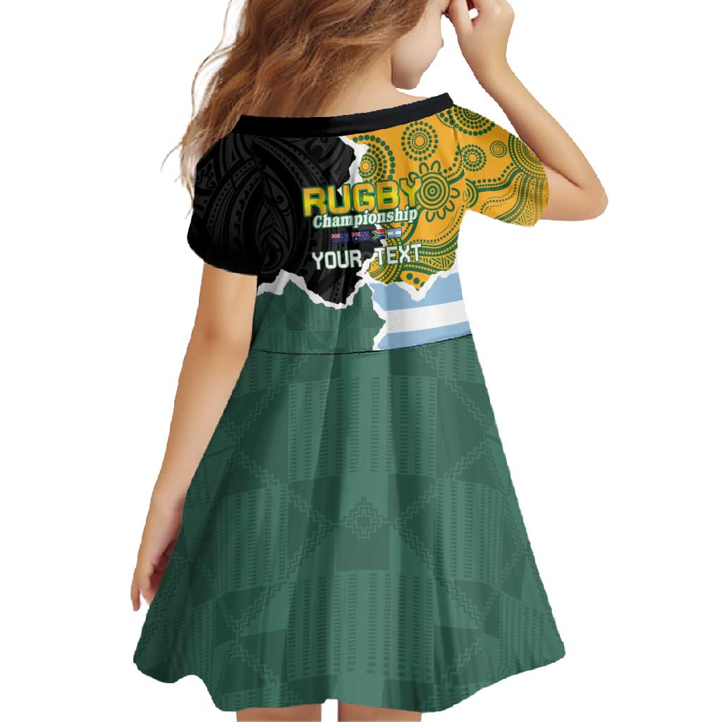 Personalised Rugby 2025 Championship Family Matching Tank Maxi Dress and Hawaiian Shirt Southern Hemisphere Countries Mascots LT14 - Polynesian Pride