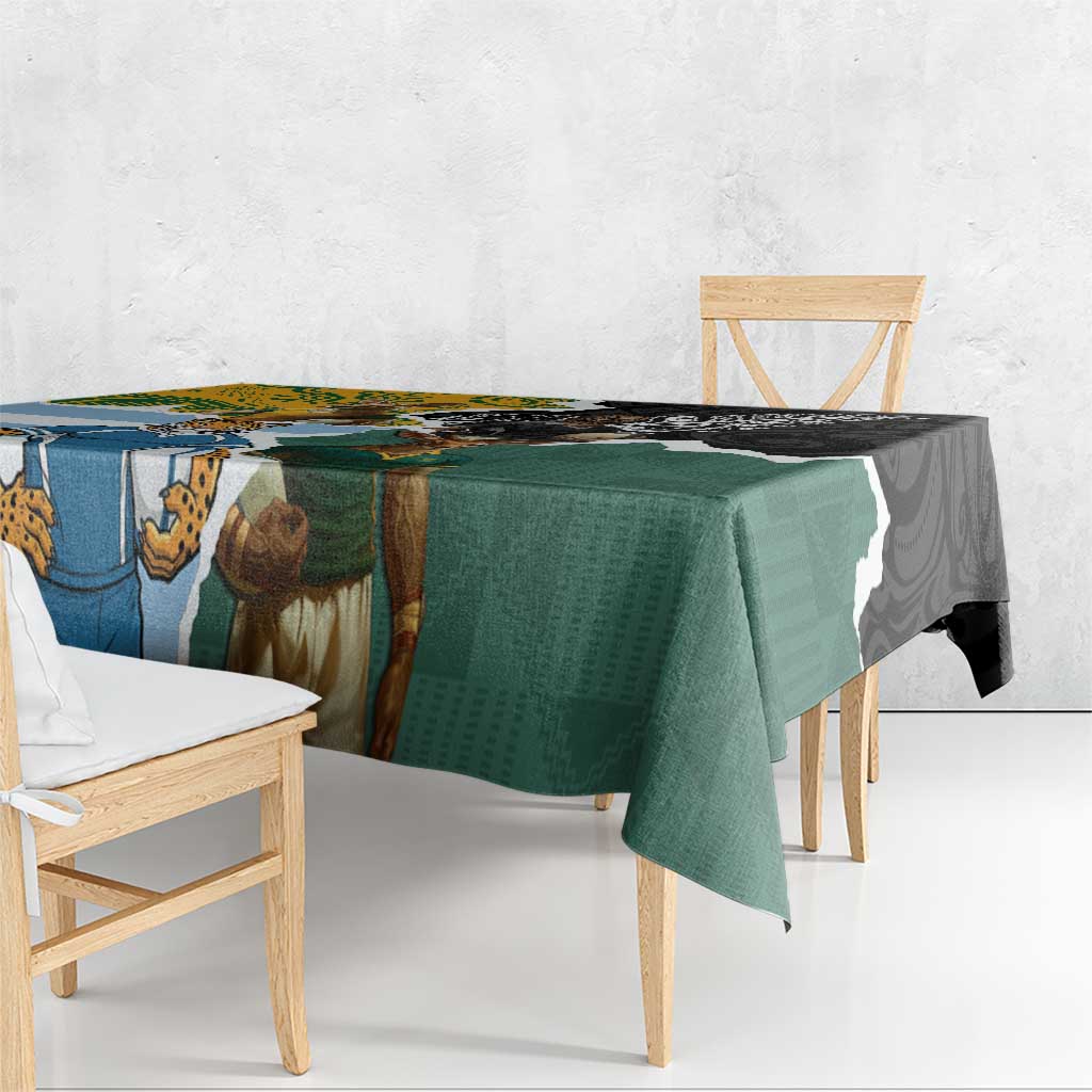 Rugby 2025 Championship Tablecloth Southern Hemisphere Countries Mascots - Polynesian Pride