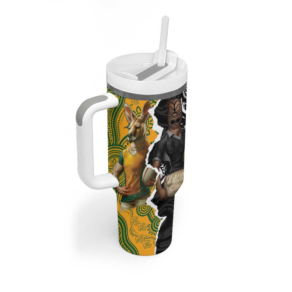Rugby 2025 Championship Tumbler With Handle Southern Hemisphere Countries Mascots - Polynesian Pride