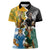 Personalised Rugby 2025 Championship Women Polo Shirt Southern Hemisphere Countries Mascots - Polynesian Pride