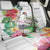 Aloha Hawaii Nene Goose Back Car Seat Cover Tropical Flowers Watercolor Stylized - Polynesian Pride