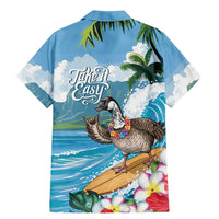 Aloha Hawaii Shaka Nene Goose Family Matching Mermaid Dress and Hawaiian Shirt Surfing Take It Easy LT14 - Polynesian Pride
