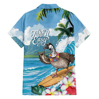 Aloha Hawaii Shaka Nene Goose Family Matching Summer Maxi Dress and Hawaiian Shirt Surfing Take It Easy LT14 - Polynesian Pride
