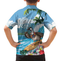 Aloha Hawaii Shaka Nene Goose Family Matching Tank Maxi Dress and Hawaiian Shirt Surfing Take It Easy LT14 - Polynesian Pride