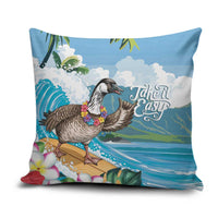 Aloha Hawaii Shaka Nene Goose Pillow Cover Surfing Take It Easy LT14 Blue - Polynesian Pride
