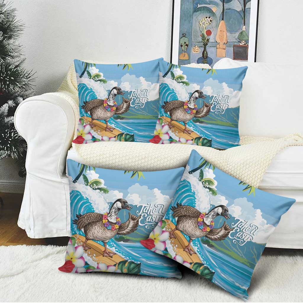 Aloha Hawaii Shaka Nene Goose Pillow Cover Surfing Take It Easy LT14 - Polynesian Pride