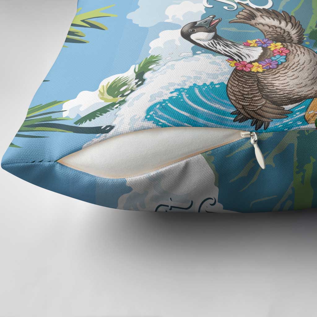 Aloha Hawaii Shaka Nene Goose Pillow Cover Surfing Take It Easy LT14 - Polynesian Pride