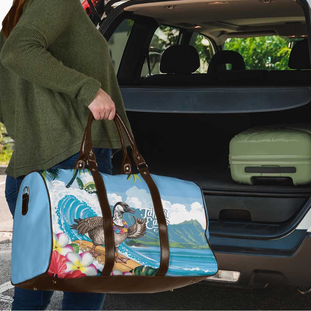 Aloha Hawaii Shaka Nene Goose Travel Bag Surfing Take It Easy - Polynesian Pride