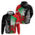 New Zealand and Wales Rugby Custom Hoodie Aotearoa All Black Combine Welsh Dragon - Polynesian Pride