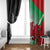 New Zealand and Wales Rugby Custom Window Curtain Aotearoa All Black Combine Welsh Dragon - Polynesian Pride