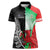 New Zealand and Wales Rugby Custom Women Polo Shirt Aotearoa All Black Combine Welsh Dragon - Polynesian Pride