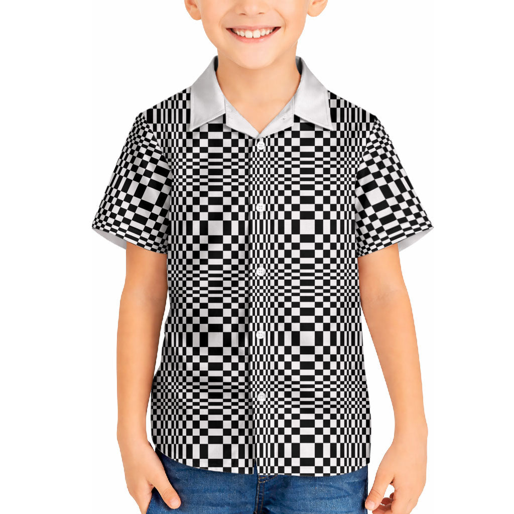 Black White Filipino Binakol Motifs Hawaiian Shirt Mabuhay Philippines Festival Kusikus Pattern LT14 - Polynesian Pride