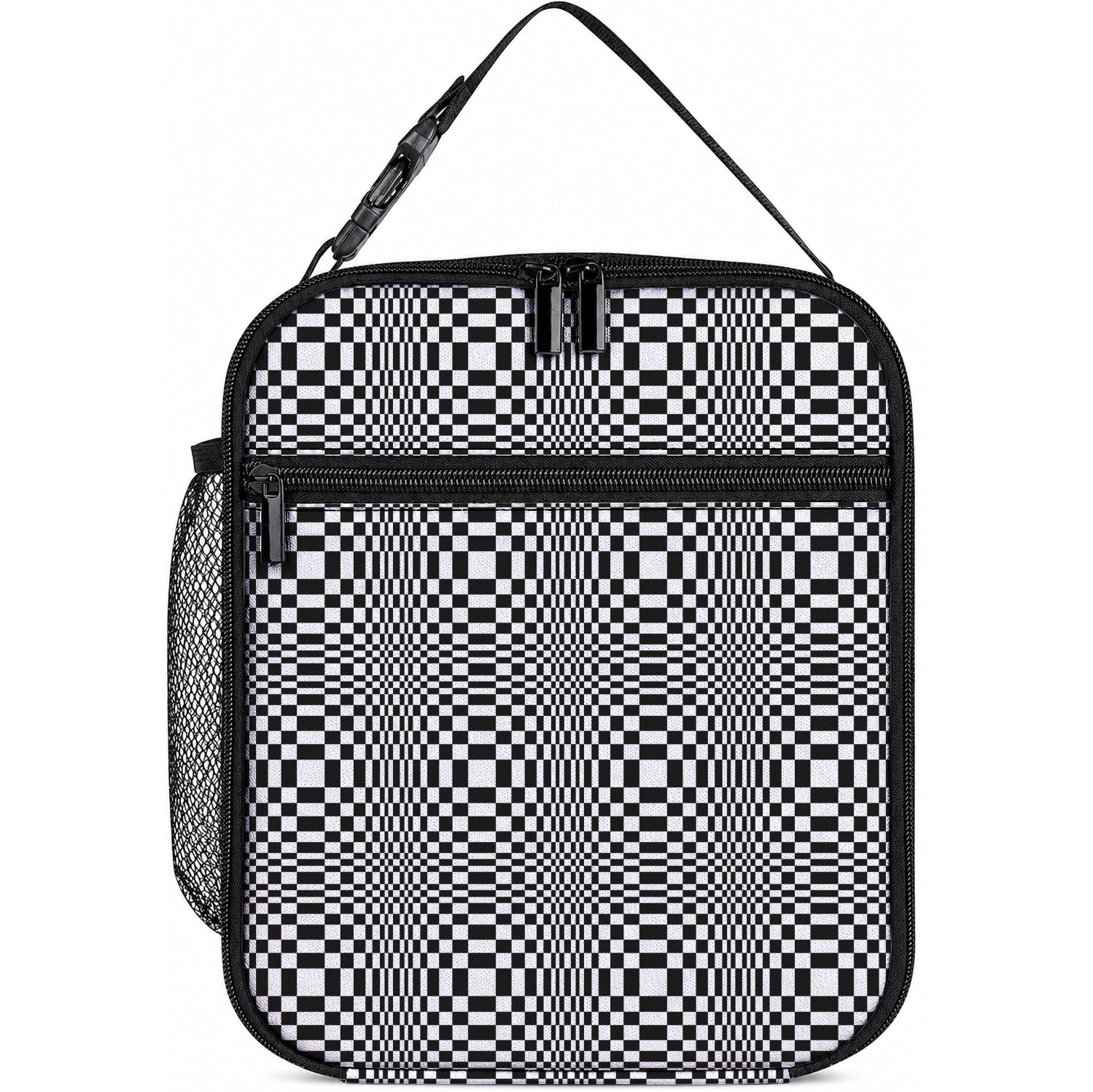 Black White Filipino Binakol Motifs Lunch Bag Mabuhay Philippines Festival Kusikus Pattern