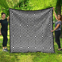 Black White Filipino Binakol Motifs Quilt Mabuhay Philippines Festival Kusikus Pattern LT14 - Polynesian Pride